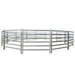Six Bars Heavy Duty Metal Oval Rai Cattle Corral Panels For Sale
