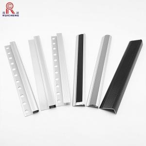 Wholesale Anodized Black Metal Stair Nosing 2.8m Length Slip Resistant Trapezoid from china suppliers