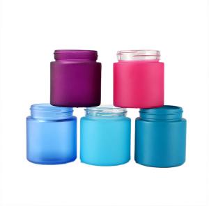 Wholesale Flower Smell Proof Glass Jar 2oz 3oz 4 Oz Glass Cosmetic Jars With Lids from china suppliers