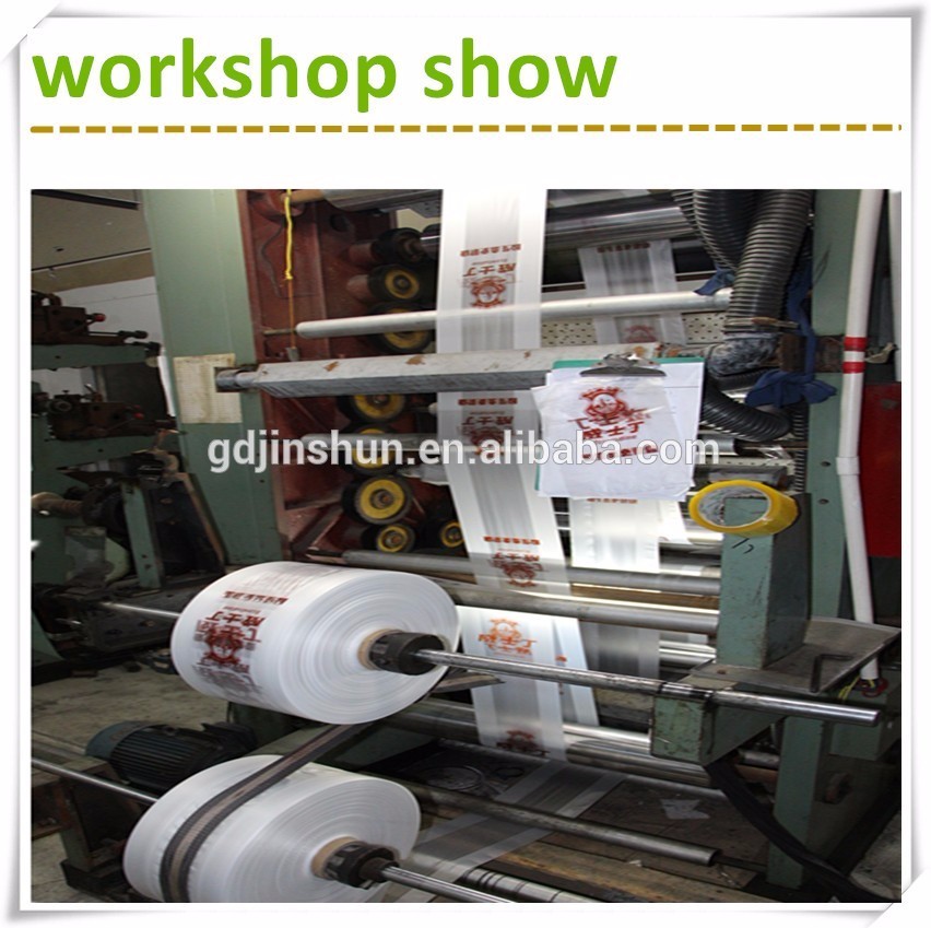 Custom printed logo die cut plastic retail bag for shopping