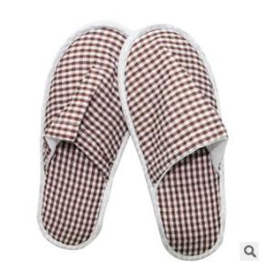 Wholesale New customed logo promotional cheap hotel cloth slipper from china suppliers