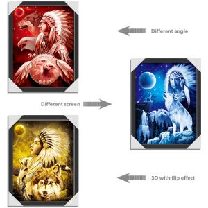 Wholesale American Indiana Design 3D Lenticular Printing Customized Size SGS from china suppliers