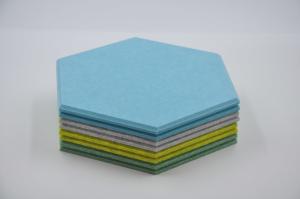 Wholesale 9mm 12mm Hexagon Acoustic Panel Pet Felt Eco Tile Wall Sound Absorption Baffles from china suppliers