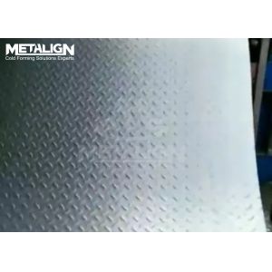 Tread Plate Pattern Single Steel Sheet Embossing Auxiliary Equipment / Machine
