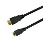 1080P 3D Mini HDMI To HDMI Cable Non Shielded 7.0mm Camera Hdmi Cable