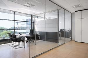 Wholesale Conference Room Decorative Aluminum Clear Glass Sliding Partition Walls from china suppliers