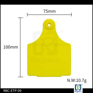 Wholesale Two Sides Visual Livestock Ear Tags / Custom Cow Ear Tags Shock Resistant from china suppliers