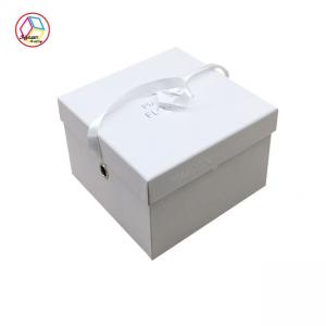 Wholesale Two Piece Chocolate Cake Gift Box For Holiday Party White Color from china suppliers