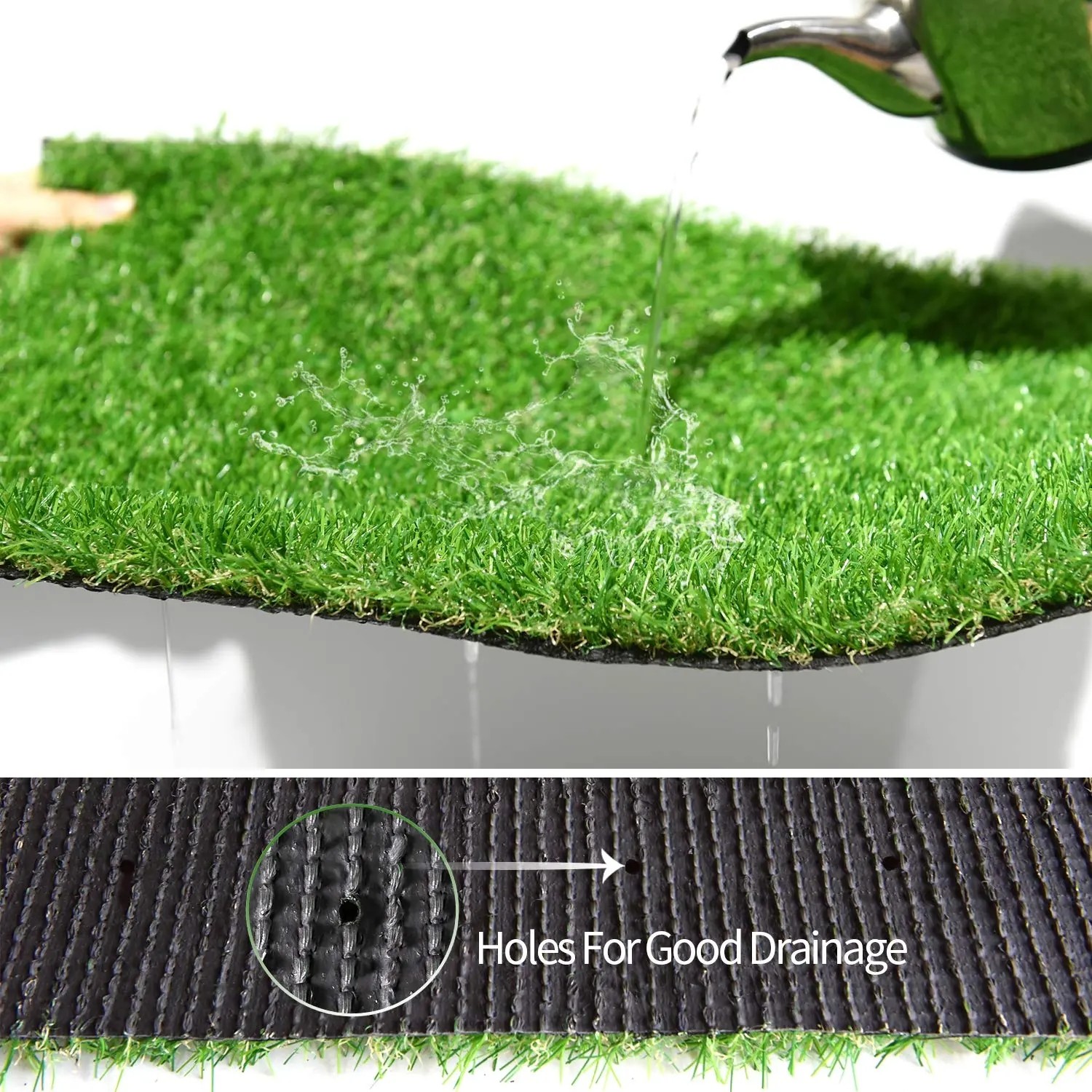 Backyard Landscaping Artificial Grass Synthetic Turf For Events 55mm PE 130 / M