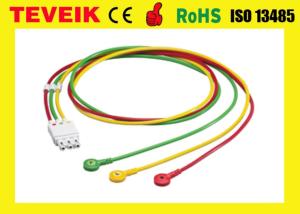 Wholesale HP Medical Patient Monitor ECG Cable M1674A EKG cable 3 leads Snap IEC from china suppliers