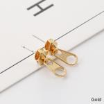 Punk Rock Zipper Earrings Tools Stud Stainless Steel Tragus Cartilage Ear