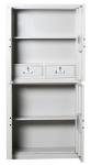 Electronic Smart Lock ISO9001 Confidential Cabinet Two Doors Vertical White