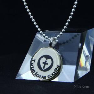 Wholesale Fashion High Quality Fashion Stainless Steel Round Shapped Necklace Pendant LPR247 from china suppliers