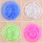 7 Pack Reusable Container Lid Silicone Household Products BSCI Round