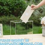 Clear Acrylic Card Box Case, Thick DIY Wedding Box Crystal Clear, Customized
