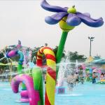 Outdoor Aqua Park Water Sports Swimming Pool Amusement Water Splash Pad Flower