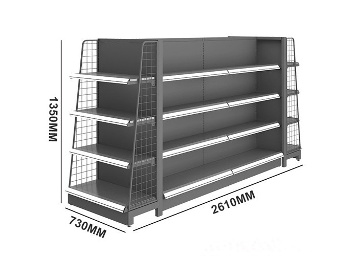 Stable Strucuture 80x30 Double Sided Rack Heavy Duty Store Shelving