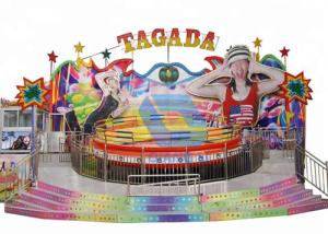 Wholesale Fun Carnival Theme Park Rides Disco Tagada Turntable Funfair Rides On Trailer from china suppliers