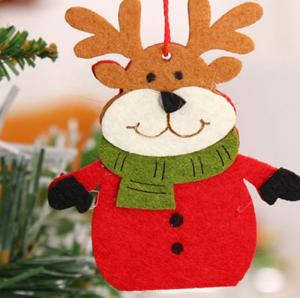 Wholesale Felt Christmas Ornament Crafts , Christmas Tree Decorations Wall / Door Hanging from china suppliers