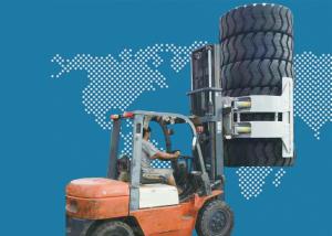 Wholesale 1ton To 4.5ton Forklift Tire Clamp Attachment Electric Forklift Parts from china suppliers