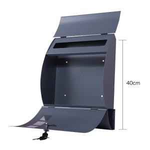 Wholesale Outdoor Wall Mounted Letterbox Modern Residential Galvanized Metal Mailbox from china suppliers
