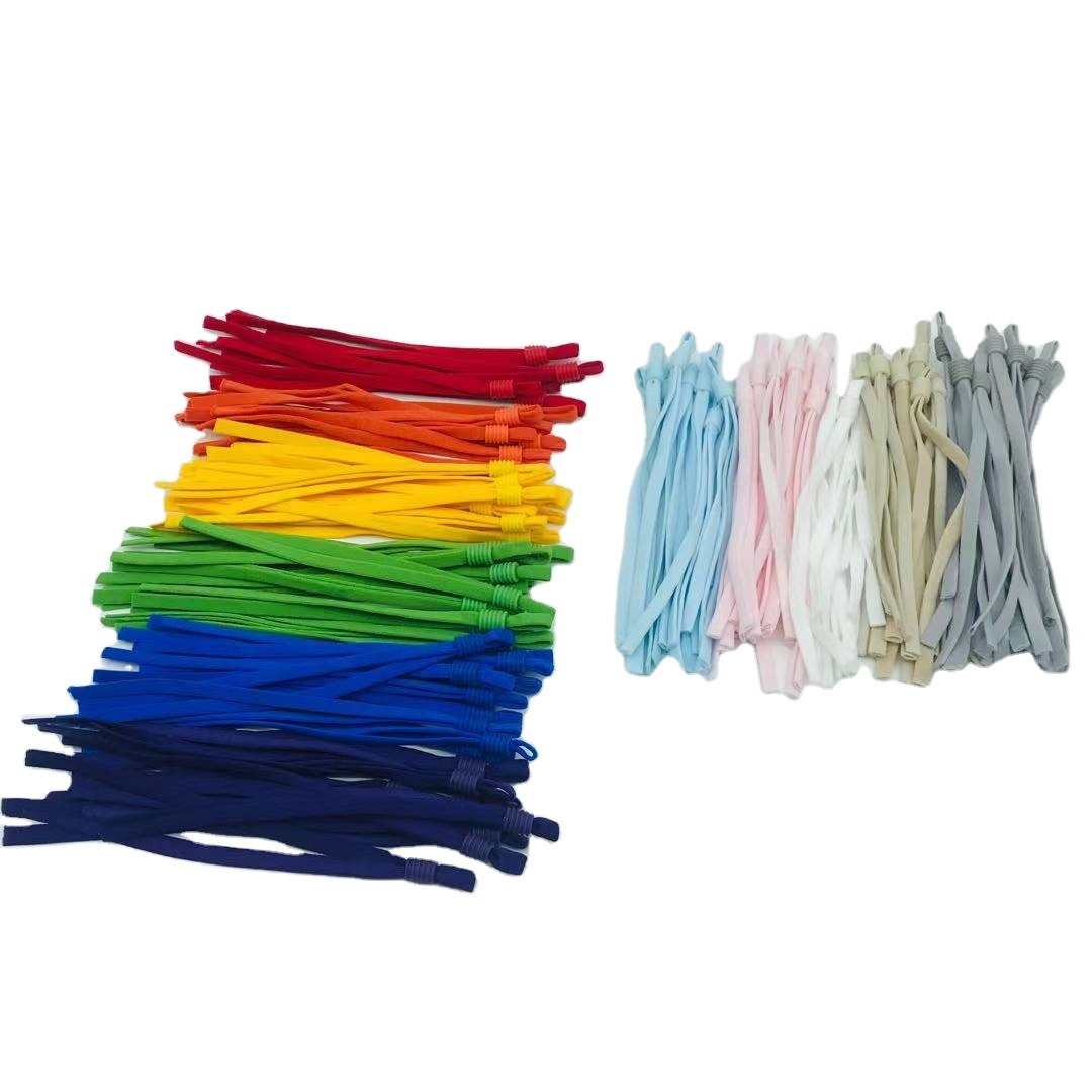 Adjustment Elastic Ear Loop Strap Stretchy Cord Lock Earmuff Rope for Mask