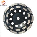 Bowl Shaped Double Row Diamond Grinding Wheels 125mm 180mm For Asphalt