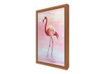 65inch Wooden Frame Wall Mount Lcd Digital Signage Shopping Mall Advertising