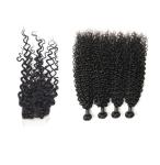 18 Inch 4 Bundles Of Malaysian Virgin Hair Extensions No Tangle Customized