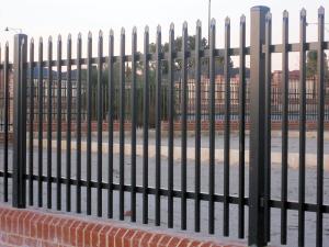 Wholesale Black Powder Coated Spear Top Garden Odm Steel Tubular Fencing 2.4m Height from china suppliers