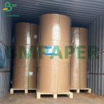 40gsm One Side Glossy Oilproof MG Unbleached Brown Ribbed Kraft Paper Sheets
