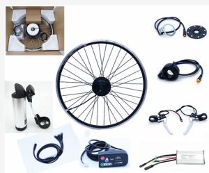 Wholesale 36v 350 Watt motorized bicycle conversion kit Hub Motor Wheel E bike Front Or Rear with LED from china suppliers