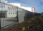 Steel Tubular Fence 1200mmx2400mm for lawn Stain black Powder Coated RAL 9001