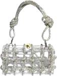 Clear Acrylic Bag Rhinestone Acrylic Clutch Crystal Evening Purses for Women