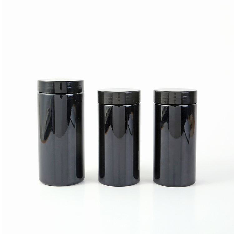 Pharmaceutical Packaging Tablet Medicine Bottle with Tamper-Proof Cap Label BPA Free Empty PetBrown Plastic Pill Bottle Seal