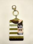 Card Holder Custom Shape Acrylic Keychains Letters Printed OPP Bag Packed