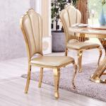 Durable 0.12m3 Leather Restaurant Chair 52x51x110cm Stainless Steel Dining