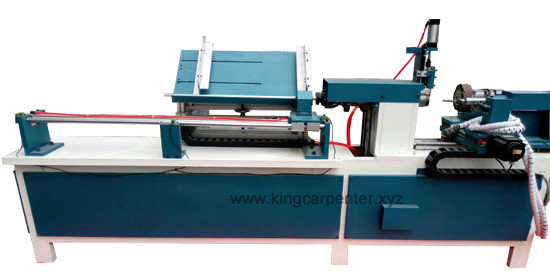 Wooden handle making machine CNC-T with full automatic feeding drilling and sanding sturctures
