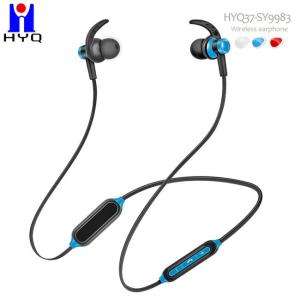 Wholesale Black Blue Anti Drop Sports Bluetooth Earphones BT5.1 110mAH Battery from china suppliers