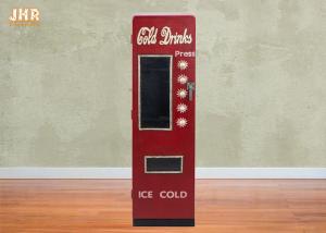 Wholesale Personalized Wood Storage Cabinet Decorative Wooden Cabinet Beverage Machine Design Red Color from china suppliers