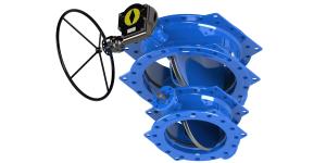 Wholesale Double Eccentric Butterfly Valve Dovetail Blue Rubber Seal Low Operating Torque from china suppliers