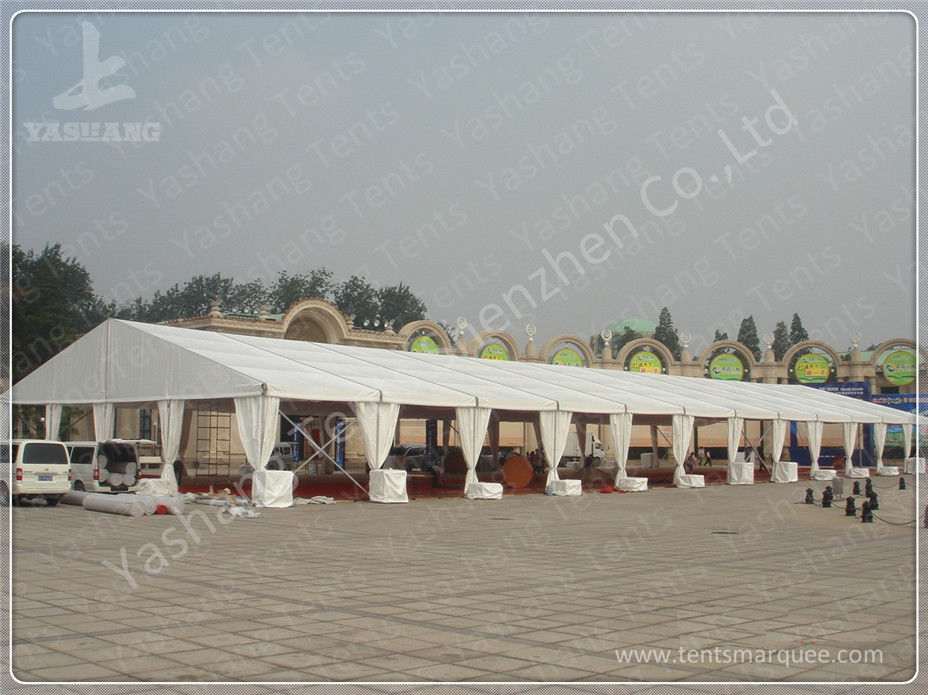 Extruded Aluminum Alloy Frame Outdoor High Peak Tents Soft PVC Windows