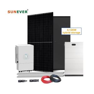 Wholesale Output Frequency 50hz 5kw 6kw 8kw 10kw Hybrid Solar System Kit for Solar Power Energy from china suppliers