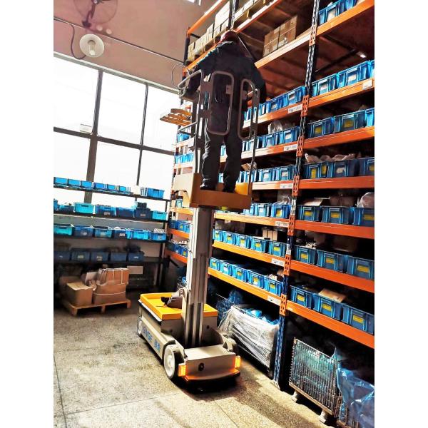 Great Performance One Man Lift Aerial Order Picker Platform Manlift Stock picker