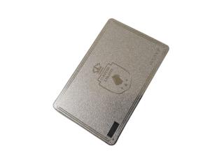Wholesale QR Code Signature Panel Membership VIP Card Metal Silver Frosted from china suppliers