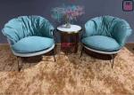 Upholstered Unfolder 0.6cbm Metal Base Sofa Chair Height 45cm