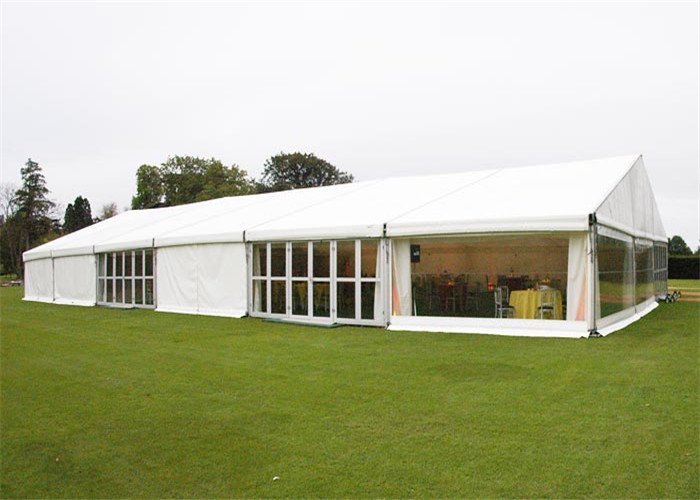 UV - Resistant Aluminum PVC Canopy Tent With VIP Wooden Flooring