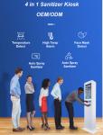 Android OS A64 Automatic Hand Sanitizer Dispenser Advertising Kiosk 220v