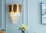 Modern Goldmetal Luxury Wall Lamp Indoor Iron Crystal Wall Lamp