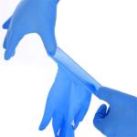 Examination Disposable Medical Gloves , Nitrile Disposable Gloves For Hospital